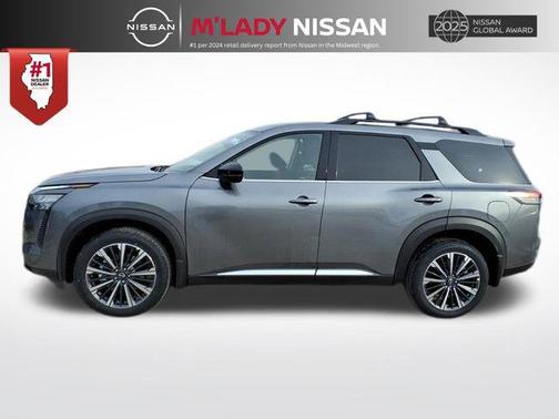 Boulder Gray Pearl 2026 Nissan Pathfinder Platinum