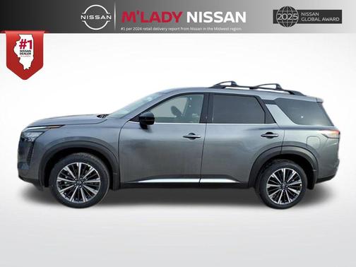 Boulder Gray Pearl 2026 Nissan Pathfinder Platinum