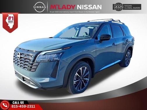 Baltic Teal/Super Black 2026 Nissan Pathfinder Platinum