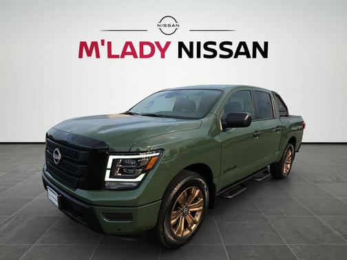 Tactical Green Metallic 2024 Nissan Titan SV