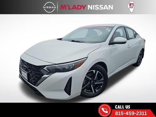 Aspen White Tricoat 2024 Nissan Sentra SV