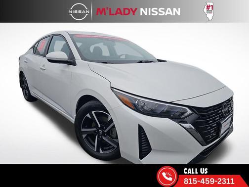 Aspen White Tricoat 2024 Nissan Sentra SV