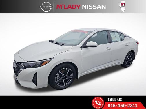 Aspen White Tricoat 2024 Nissan Sentra SV