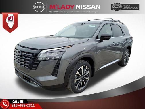 Gun Metallic 2026 Nissan Pathfinder Platinum