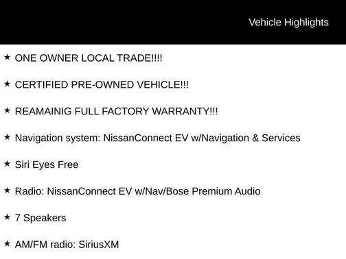 2022 Nissan Leaf SL PLUS 62 kWh