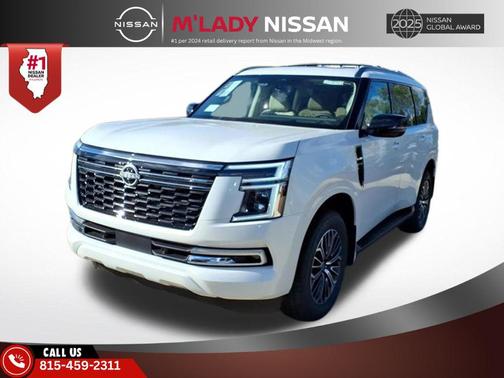 Aspen White Tricoat 2026 Nissan Armada Platinum