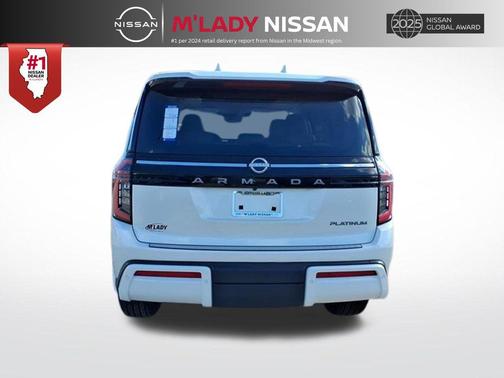 Aspen White Tricoat 2026 Nissan Armada Platinum