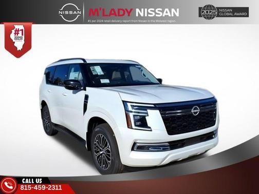 Aspen White Tricoat 2026 Nissan Armada Platinum