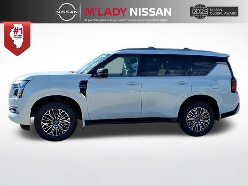 Aspen White Tricoat 2026 Nissan Armada Platinum