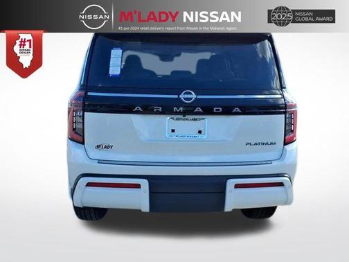 Aspen White Tricoat 2026 Nissan Armada Platinum