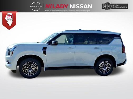 Aspen White Tricoat 2026 Nissan Armada Platinum
