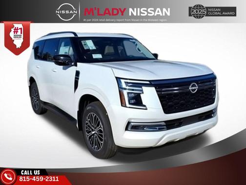 Aspen White Tricoat 2026 Nissan Armada Platinum