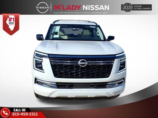 Aspen White Tricoat 2026 Nissan Armada Platinum