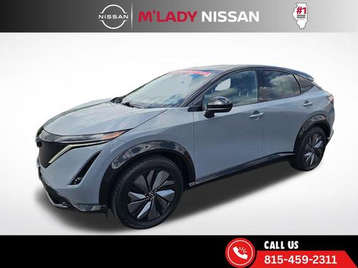 Boulder Gray Pearl/Black Diamond Pearl 2025 Nissan ARIYA ENGAGE+