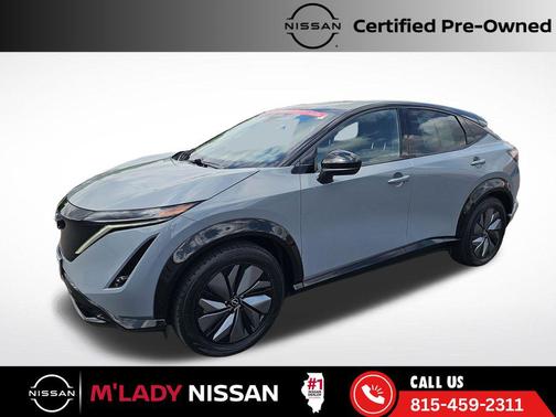 Boulder Gray Pearl/Black Diamond Pearl 2025 Nissan ARIYA ENGAGE+