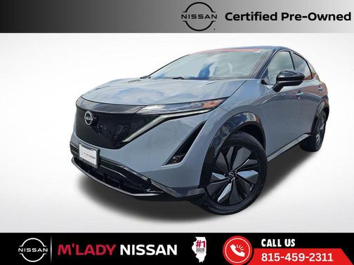 Boulder Gray Pearl/Black Diamond Pearl 2025 Nissan ARIYA ENGAGE+