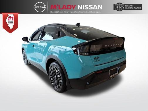 Seabreeze Blue Pearl/Black 2026 Nissan Leaf PLATINUM+