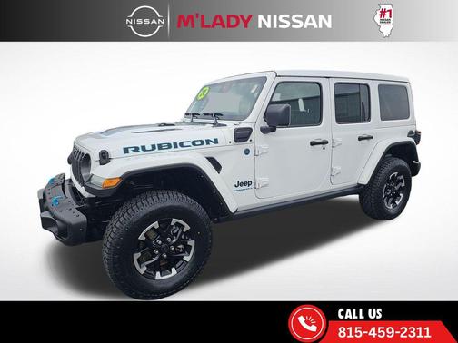 Bright White Clearcoat 2024 Jeep Wrangler 4xe Rubicon X
