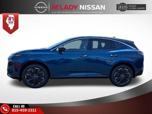 Aurora Blue Pearl Metallic/Super Black 2026 Nissan Murano Platinum