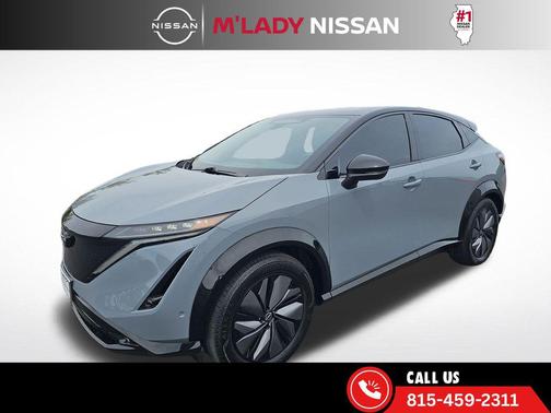 Boulder Gray Pearl/Black Diamond Pearl 2024 Nissan ARIYA PLATINUM+