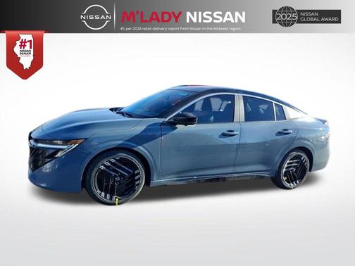 Atlantic Gray Metallic/Super Black 2026 Nissan Sentra SR