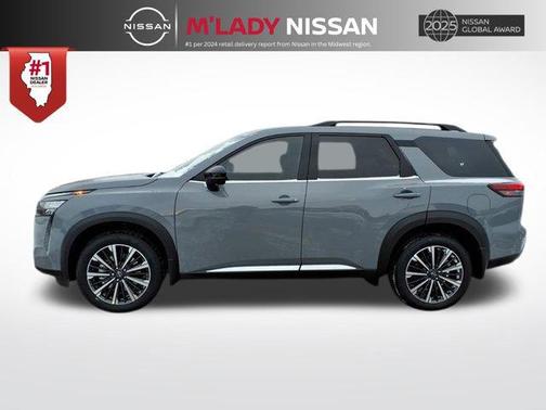 Boulder Gray Pearl 2026 Nissan Pathfinder Platinum