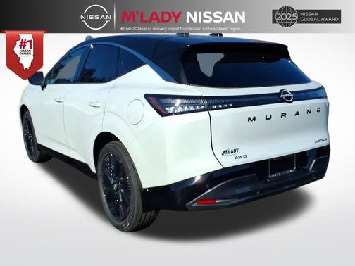 Everest White Pearl Tricoat/Super Black 2026 Nissan Murano Platinum