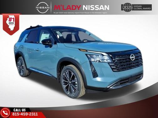 Baltic Teal/Super Black 2026 Nissan Pathfinder Platinum