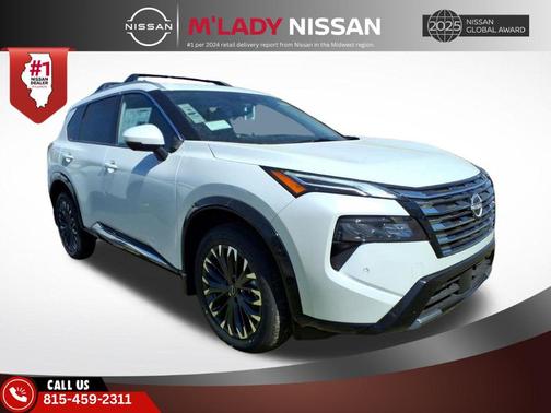 Everest White Pearl Tricoat 2026 Nissan Rogue Platinum