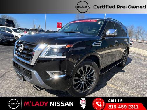 Super Black 2024 Nissan Armada Platinum 4WD
