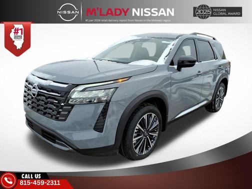Boulder Gray Pearl 2026 Nissan Pathfinder Platinum