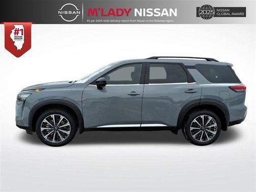 Boulder Gray Pearl 2026 Nissan Pathfinder Platinum