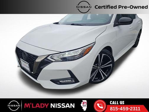 Aspen White Tricoat 2023 Nissan Sentra SR