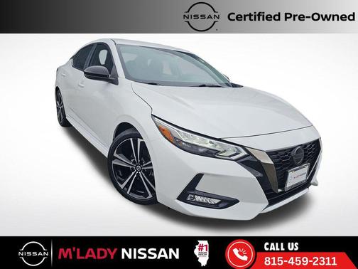 Aspen White Tricoat 2023 Nissan Sentra SR