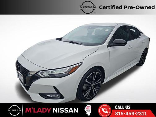 Aspen White Tricoat 2023 Nissan Sentra SR