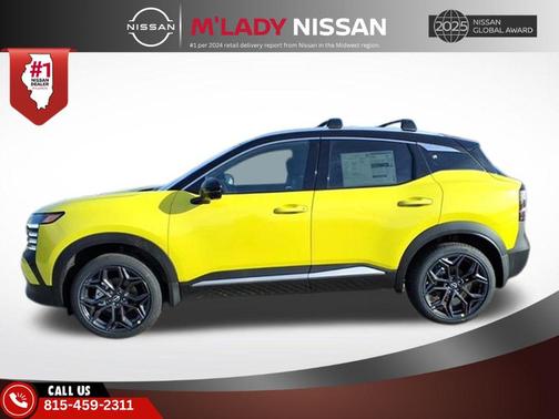 Yuzu Yellow Metallic/Super Black 2026 Nissan Kicks SR