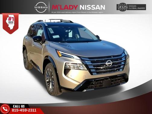 Champagne Silver Metallic/Super Black 2026 Nissan Rogue Platinum