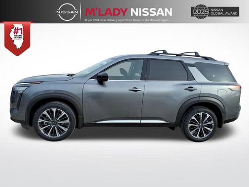 Boulder Gray Pearl 2026 Nissan Pathfinder Platinum