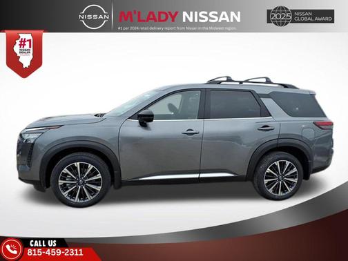Gun Metallic 2026 Nissan Pathfinder Platinum