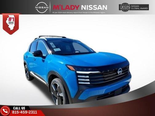 Arctic Ice Blue Metallic/Super Black 2026 Nissan Kicks SR