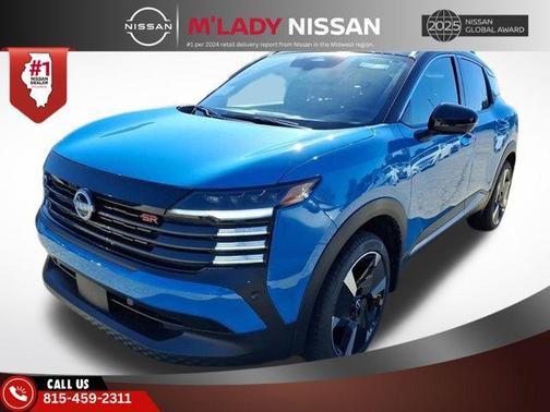 Arctic Ice Blue Metallic/Super Black 2026 Nissan Kicks SR