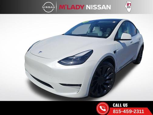 Pearl White Multi-Coat 2021 Tesla Model Y Performance Dual Motor All-Wheel Drive