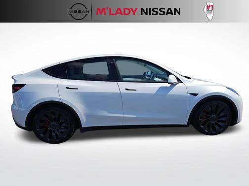 Pearl White Multi-Coat 2021 Tesla Model Y Performance Dual Motor All-Wheel Drive