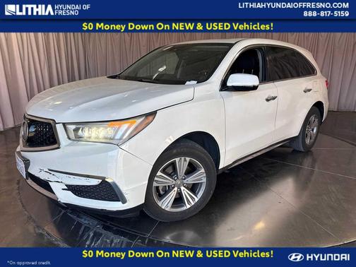 Platinum White Pearl 2020 Acura MDX 3.5L