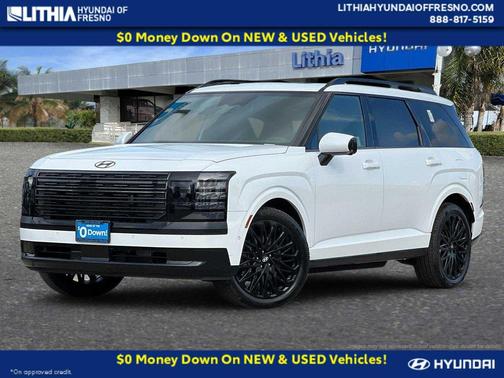 Creamy White Pearl 2027 Hyundai Palisade Hybrid Calligraphy AWD