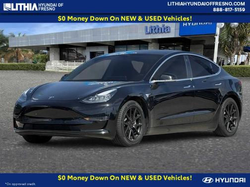 Solid Black 2019 Tesla Model 3 Long Range