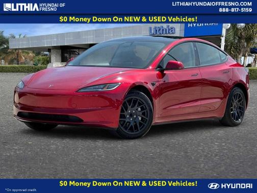 Ultra Red 2025 Tesla Model 3 Long Range