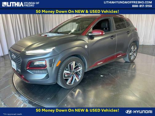 Matte Grey w/Iron Man Red Roof 2019 Hyundai KONA Iron Man
