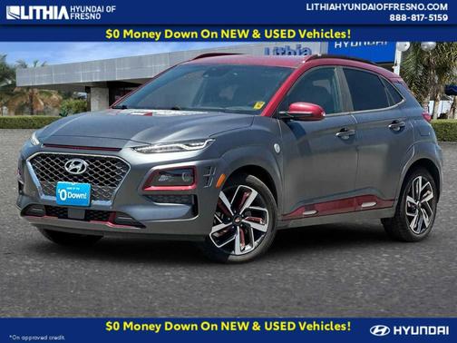 Matte Grey w/Iron Man Red Roof 2019 Hyundai KONA Iron Man