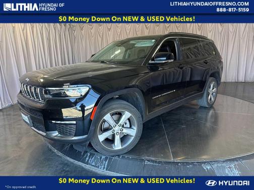 Diamond Black Crystal Pearlcoat 2022 Jeep Grand Cherokee L Limited
